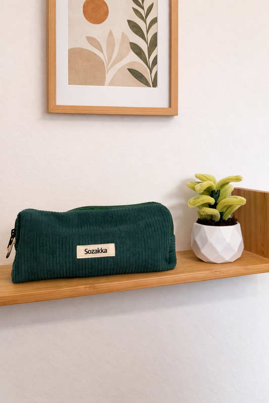 Trousse de crochet turquoise