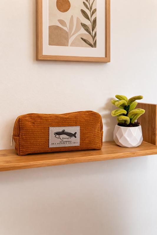 Trousse de crochet marron