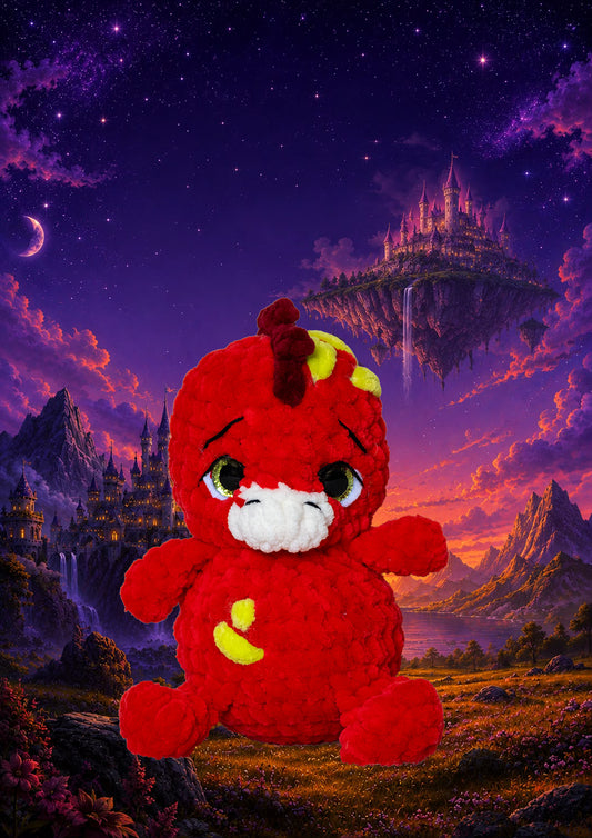 Roger le mini dino rouge